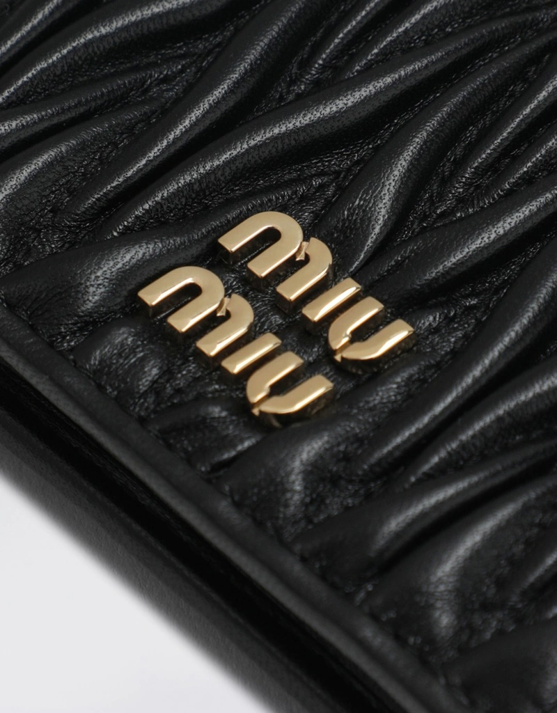 Miu Miu Small Matelassé Lamb Leather Wallet (Wallets and