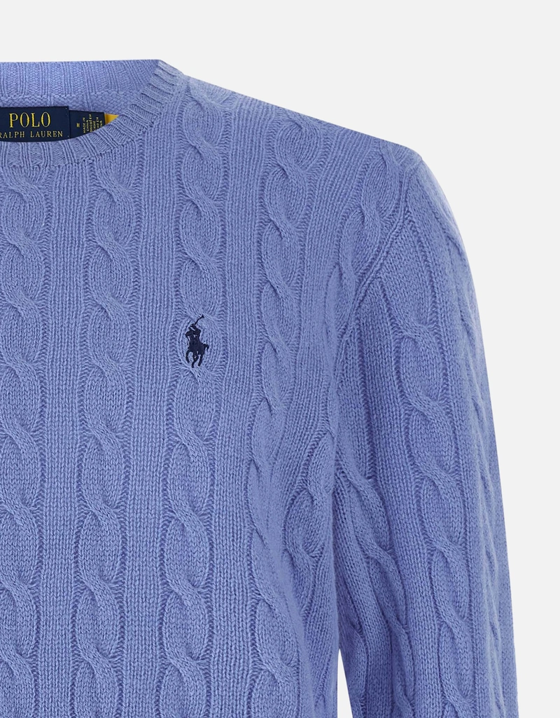 Polo Ralph Lauren メンズウールカシミヤケーブルニットクルーネック