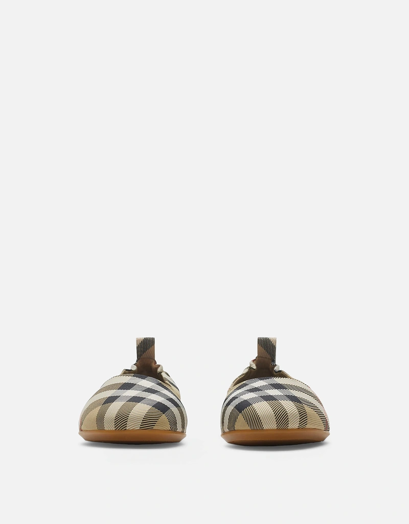 Burberry Kids チェックバレエフラット (すべての新品) IFCHIC.COM