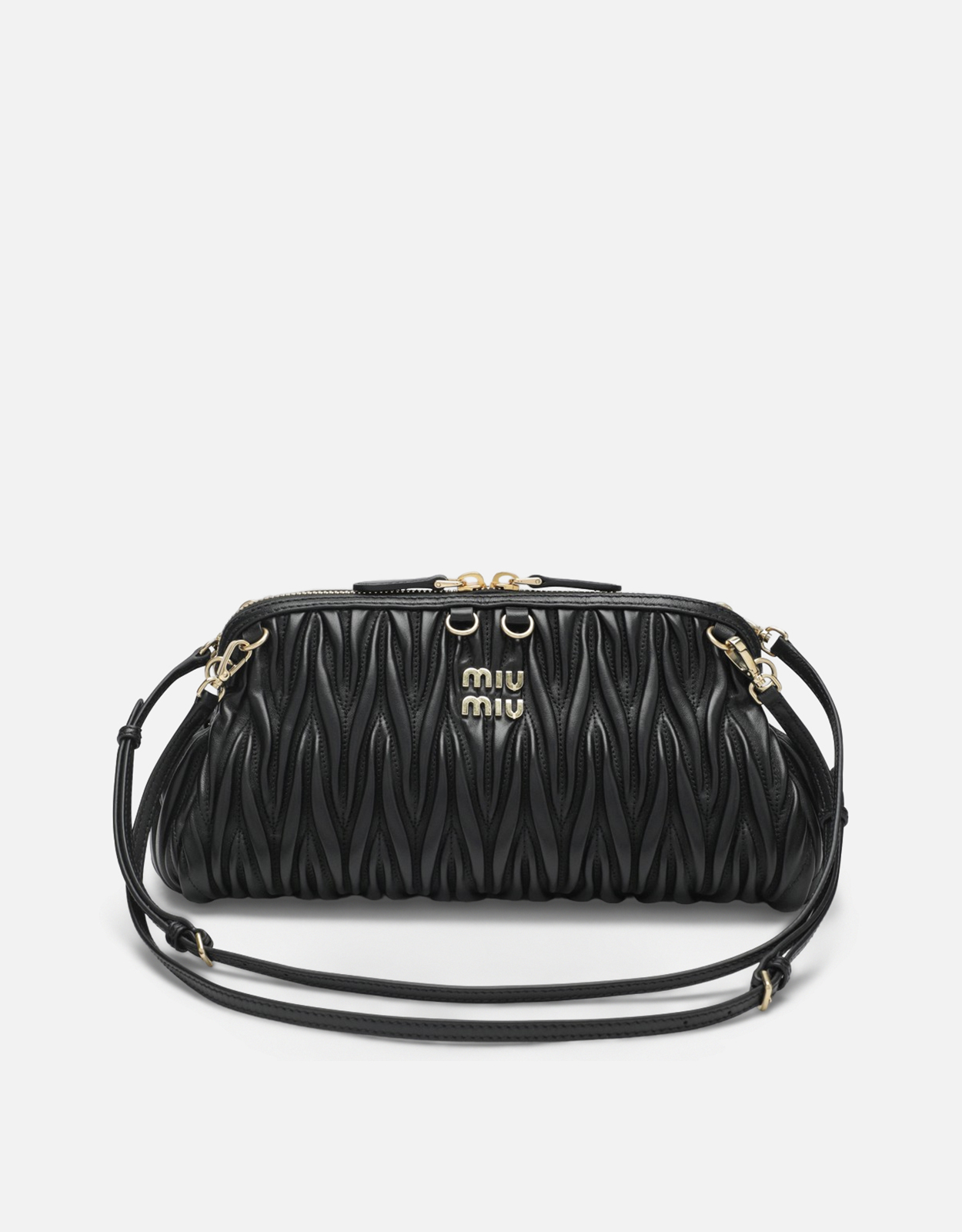Miu Miu Caprice Matelassé Nappa Leather Clutch (All New In) IFCHIC.COM
