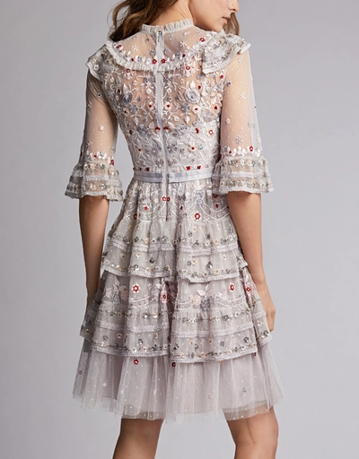 Eden Embroidered Mini Dress