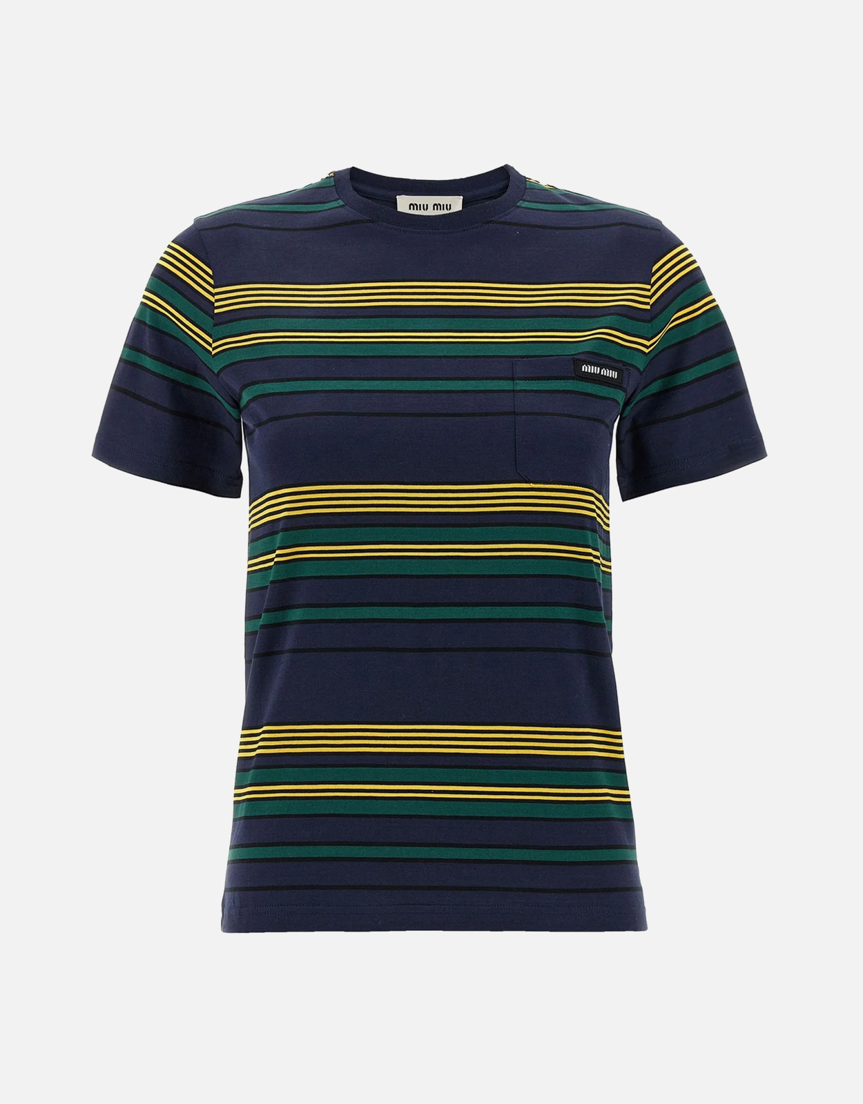 Miu Miu Miu Miu Striped Jersey T-shirt - XXS　ミュウミュウ ストライプ ジャージ T シャツ - XXS