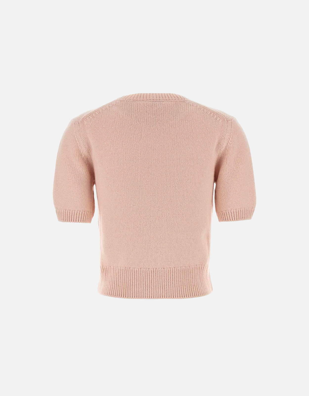 Burberry パステルピンクウールカシミヤ半袖セーター (すべての新品