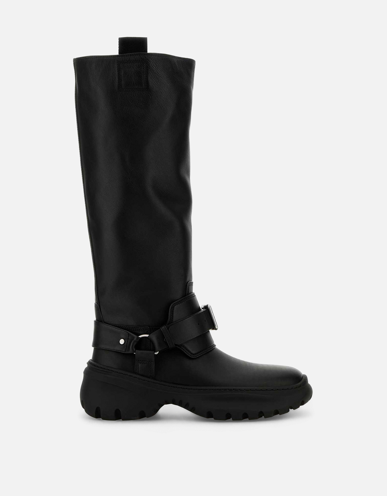 Burberry メンズ ブラック カーフレザー ストンプブーツ () IFCHIC.COM