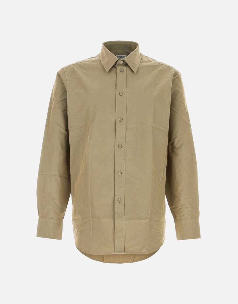 Burberry メンズカーキポプリンシャツ () IFCHIC.COM