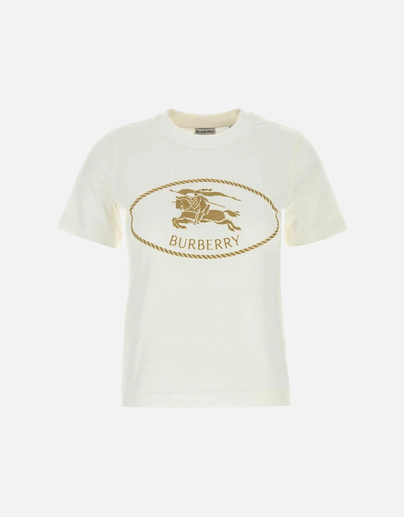 希少　BURBERRY　バーバリー　ナイトスタンプ　コットンTシャツ　ホースロゴ チェックナイトスタンプ コットンTシャツ (ブラック) - メンズ