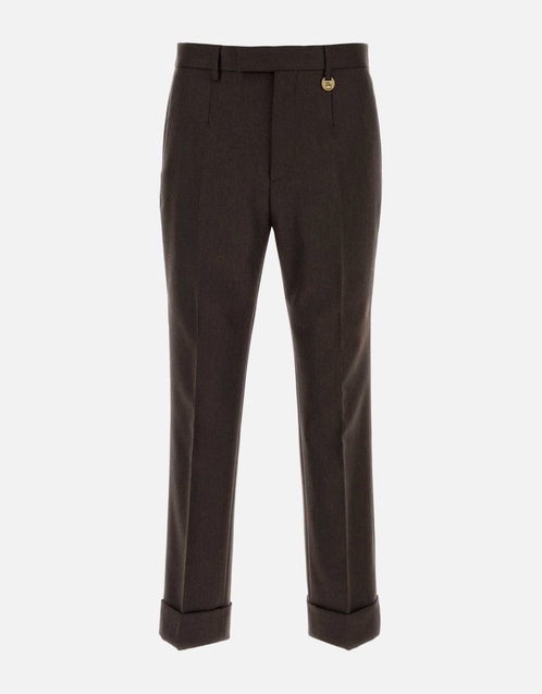 Burberry メンズ ウールテーラードスリムフィットパンツ (すべての新品