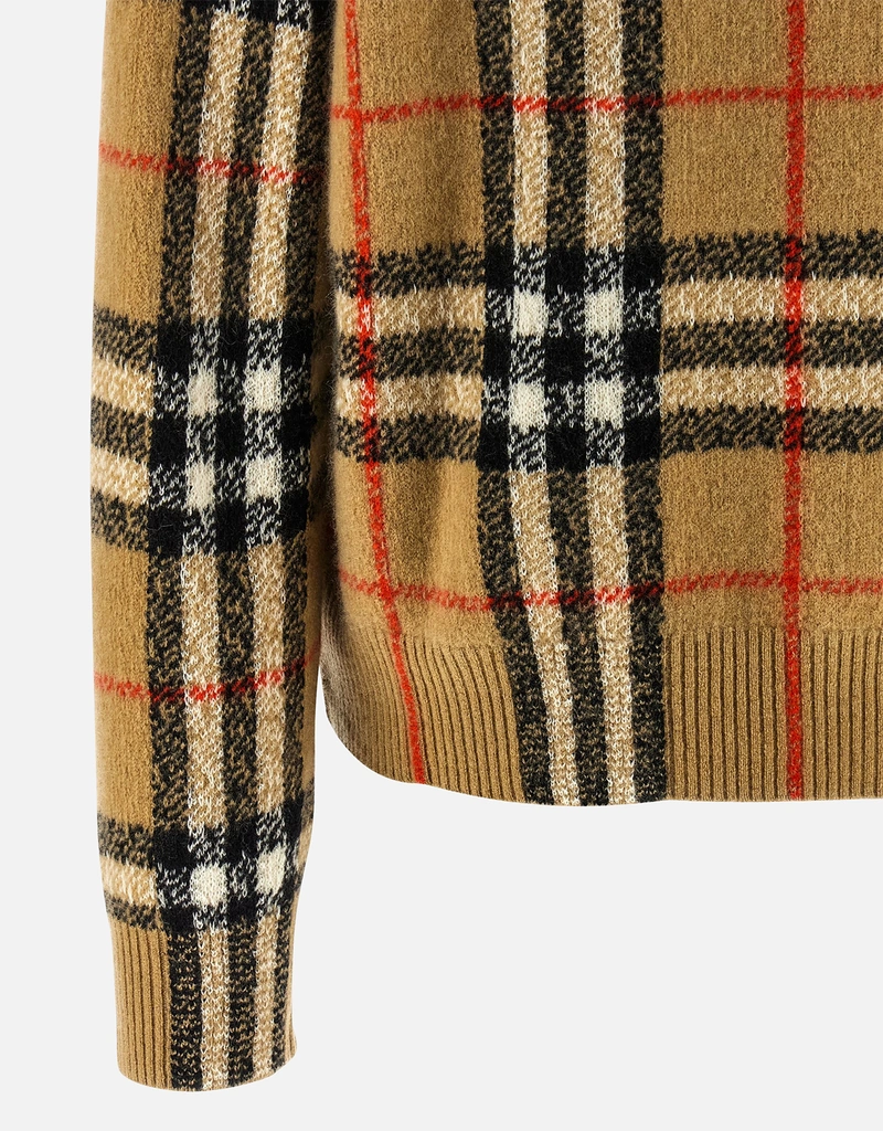 Burberry チェック カシミヤ ウール セーター (すべての新品) IFCHIC.COM