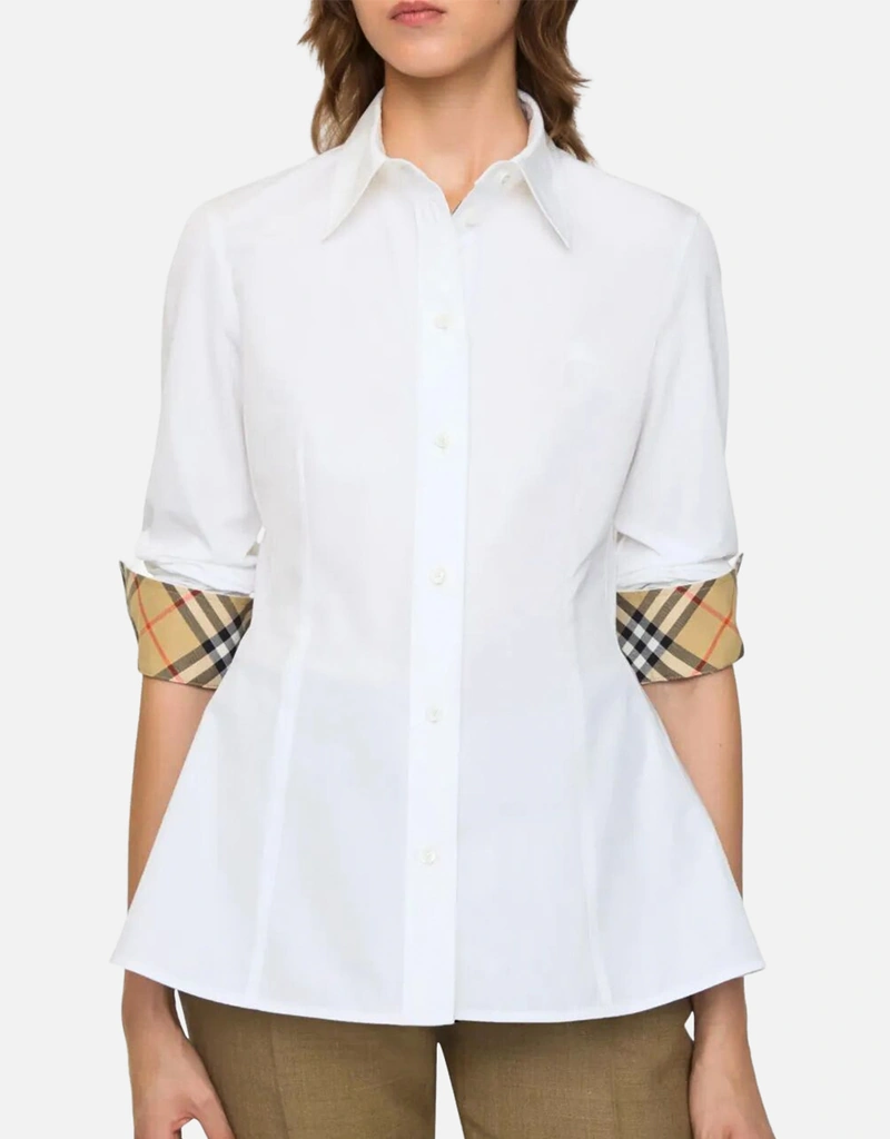 Burberry Cotton Drop Waist Shirt (All New In) IFCHIC.COM
