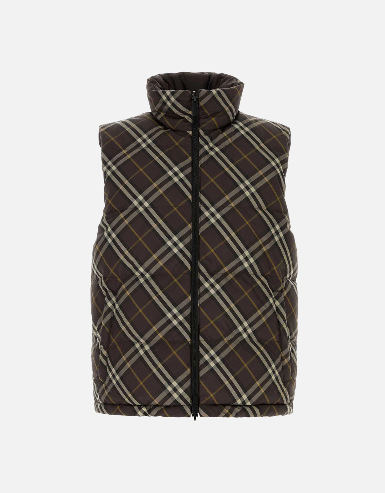 Burberry メンズ刺繍ポリエステルリバーシブルダウンジャケット