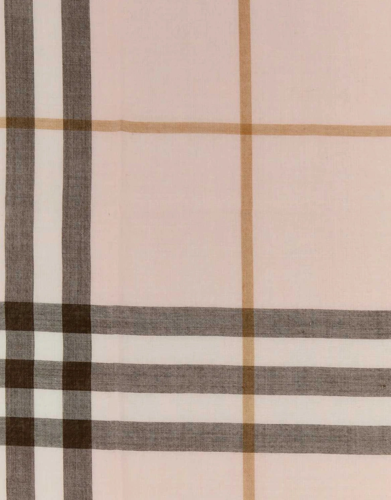 Burberry ユニセックス リバーシブル チェック ウール シルク スカーフ