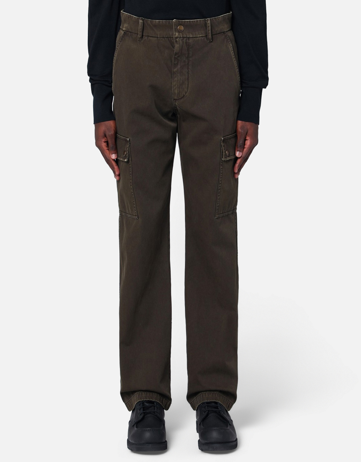 Burberry メンズJuniper Greenコットンカーゴパンツ (すべての新品