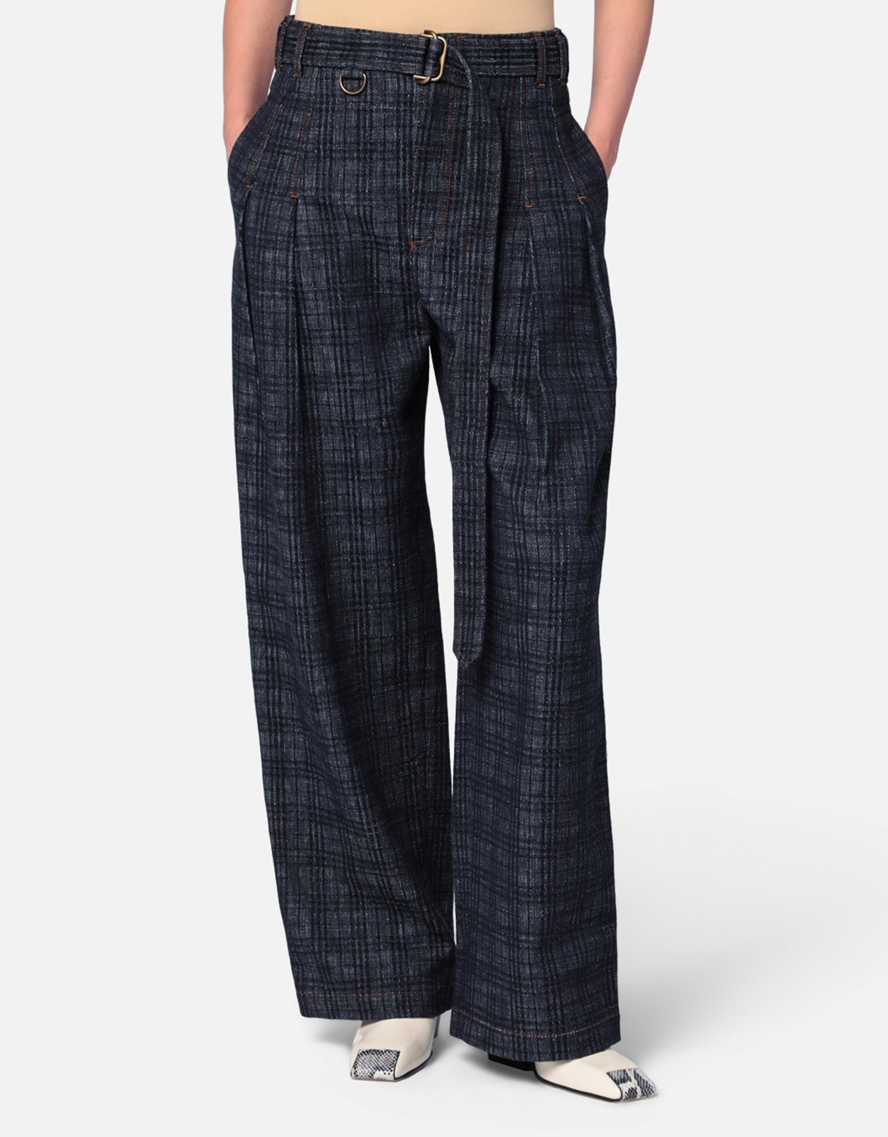 Burberry Burberry Indigo jeans in Check pattern denim - 25　バーバリー インディゴ ジーンズ チェック柄デニム - 25