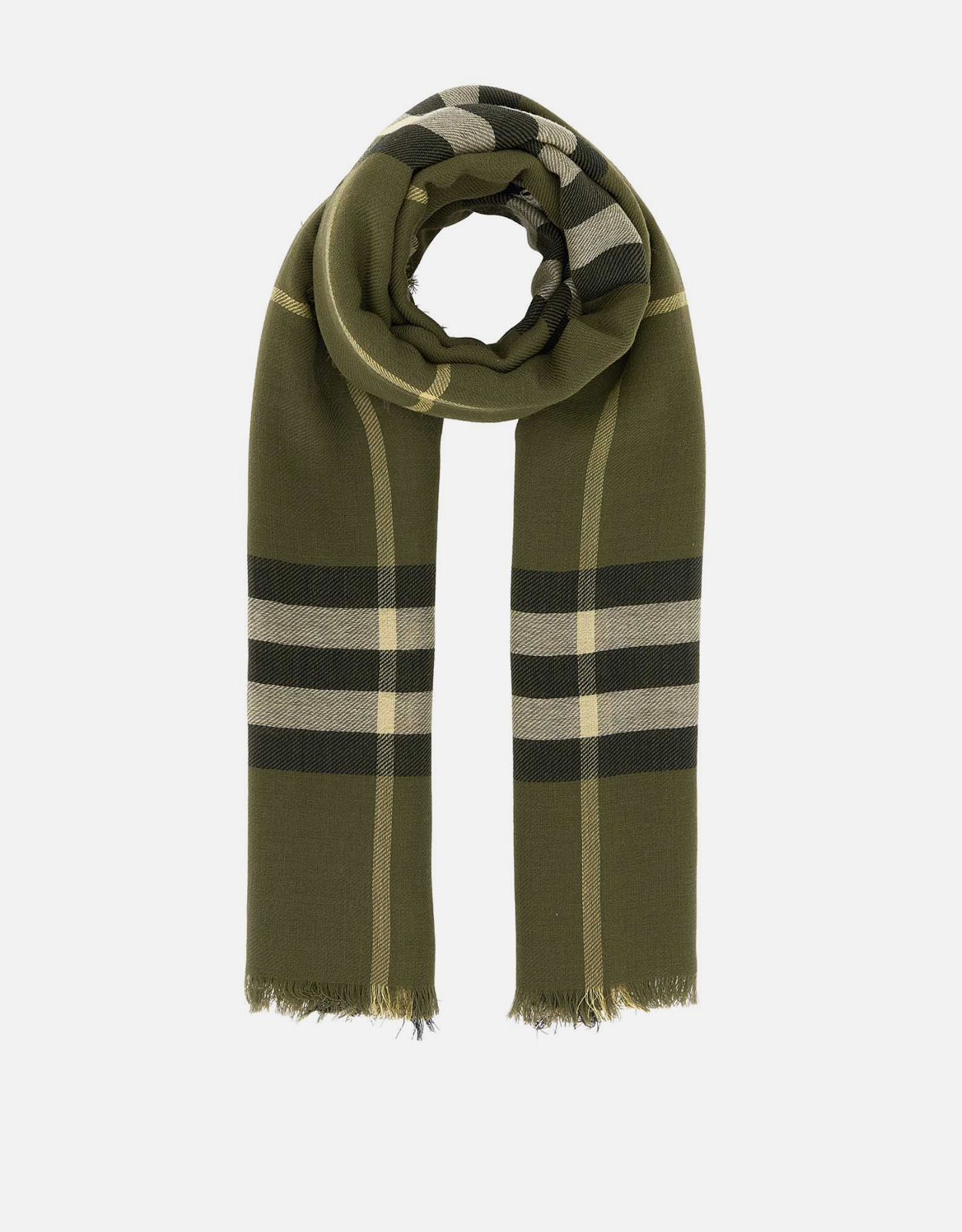 Burberry ユニセックス ワイドチェック ウールスカーフ () IFCHIC.COM