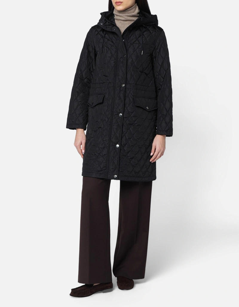 Burberry キルティングナイロンフーデッドコート (すべての新品