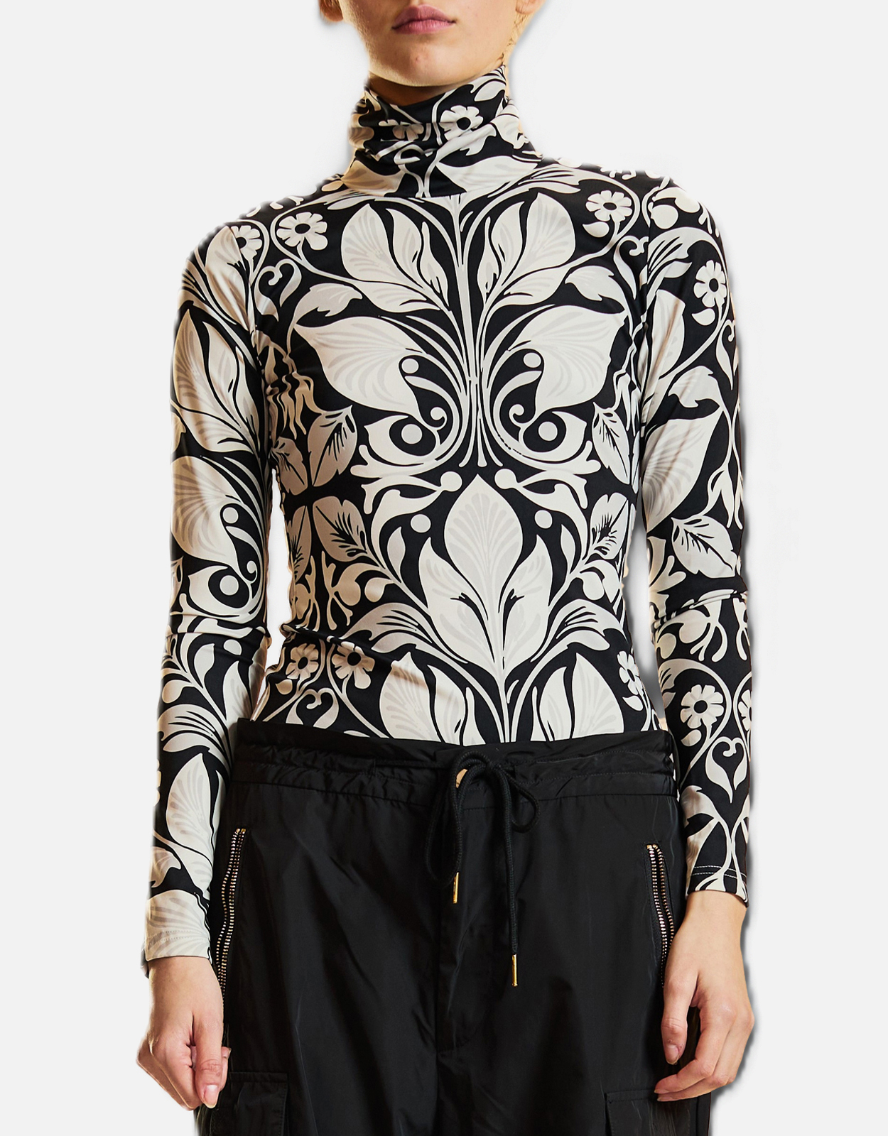 Cynthia Rowley Turtle Neck Lycra Top () IFCHIC.COM