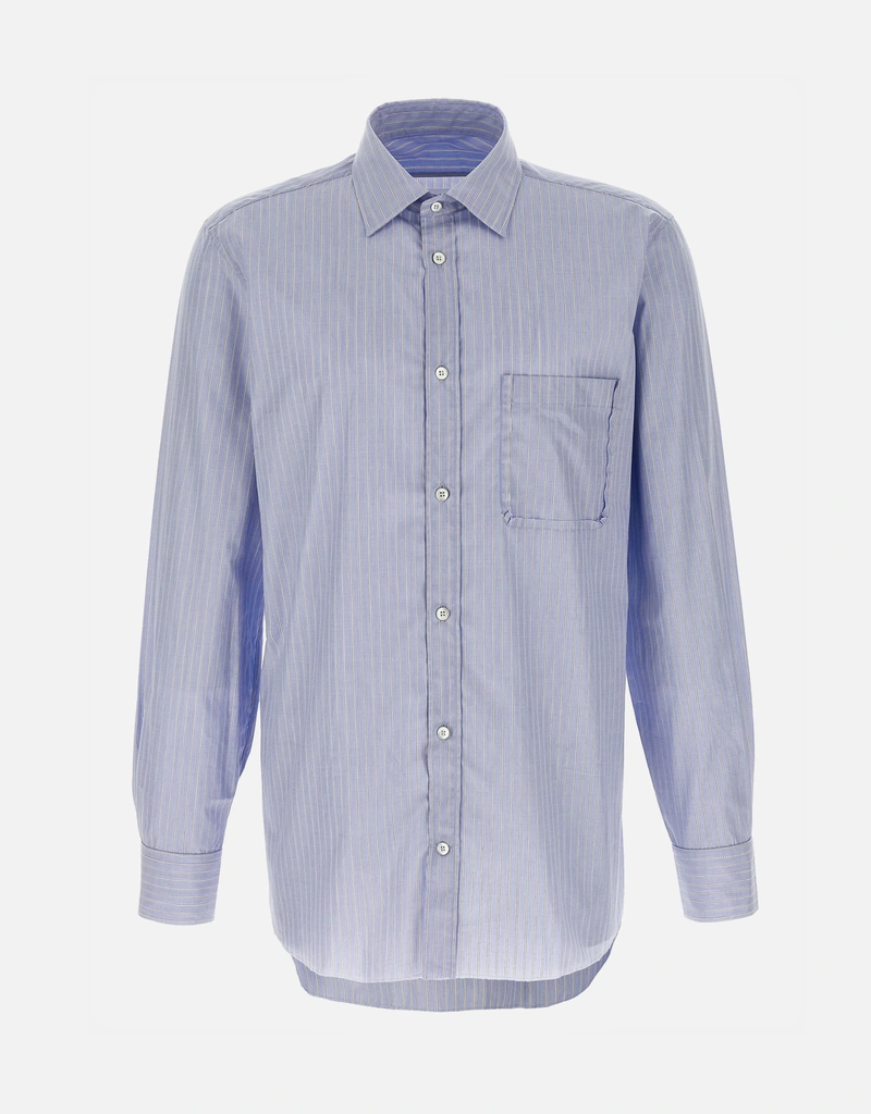 Maison Margiela メンズストライプコットンシャツ (すべての新品