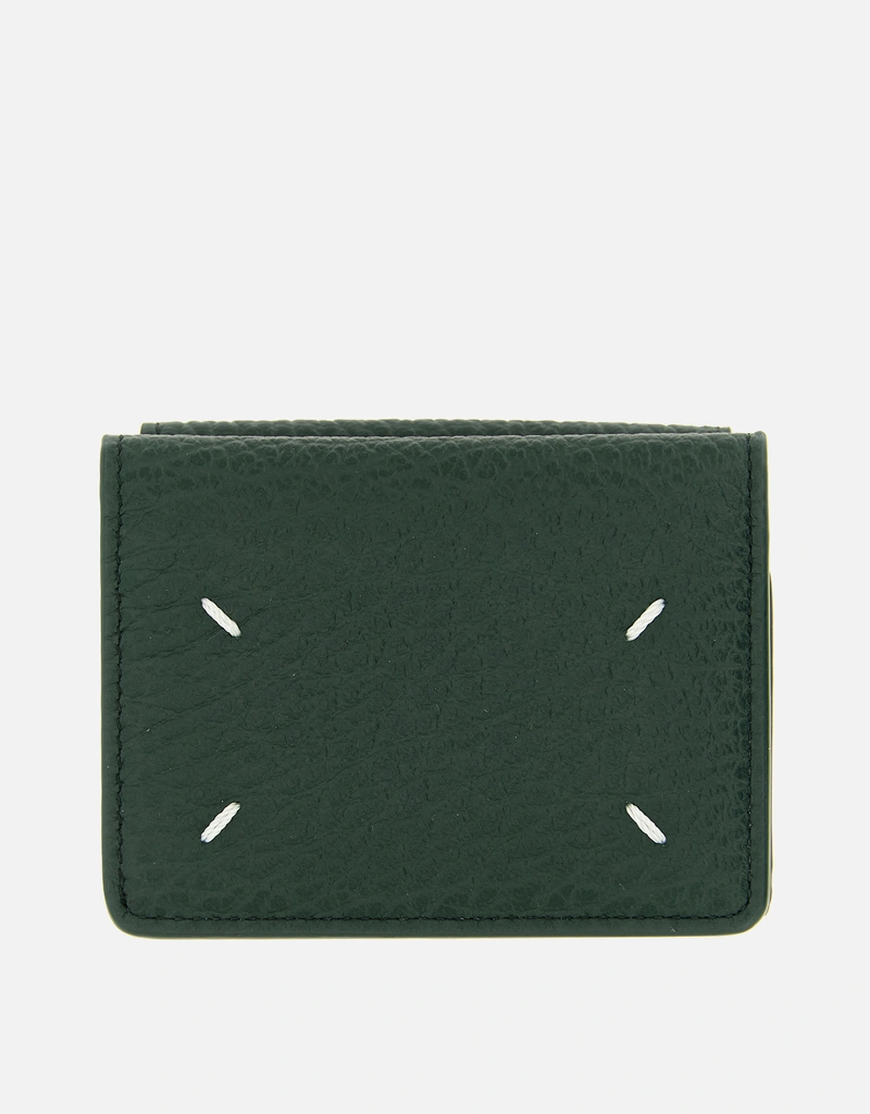 Maison Margiela フォーステッチカーフスキンレザーウォレット