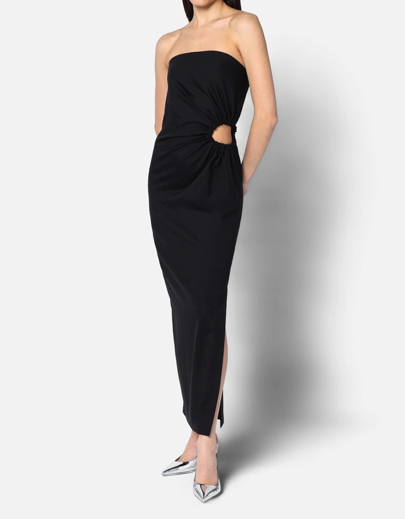 Max Mara ブラックコットンビスチェドレス (ドレス) IFCHIC.COM