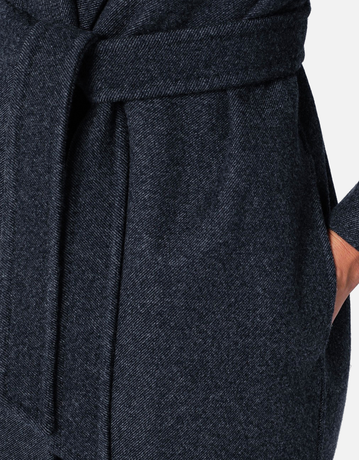 Max Mara ブルーウールコート デニム風 (すべての新品) IFCHIC.COM