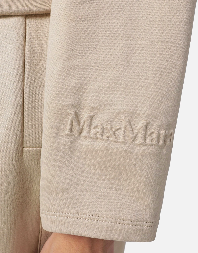 Max Mara ベージュ クロップド コットンスウェットシャツ (トップス