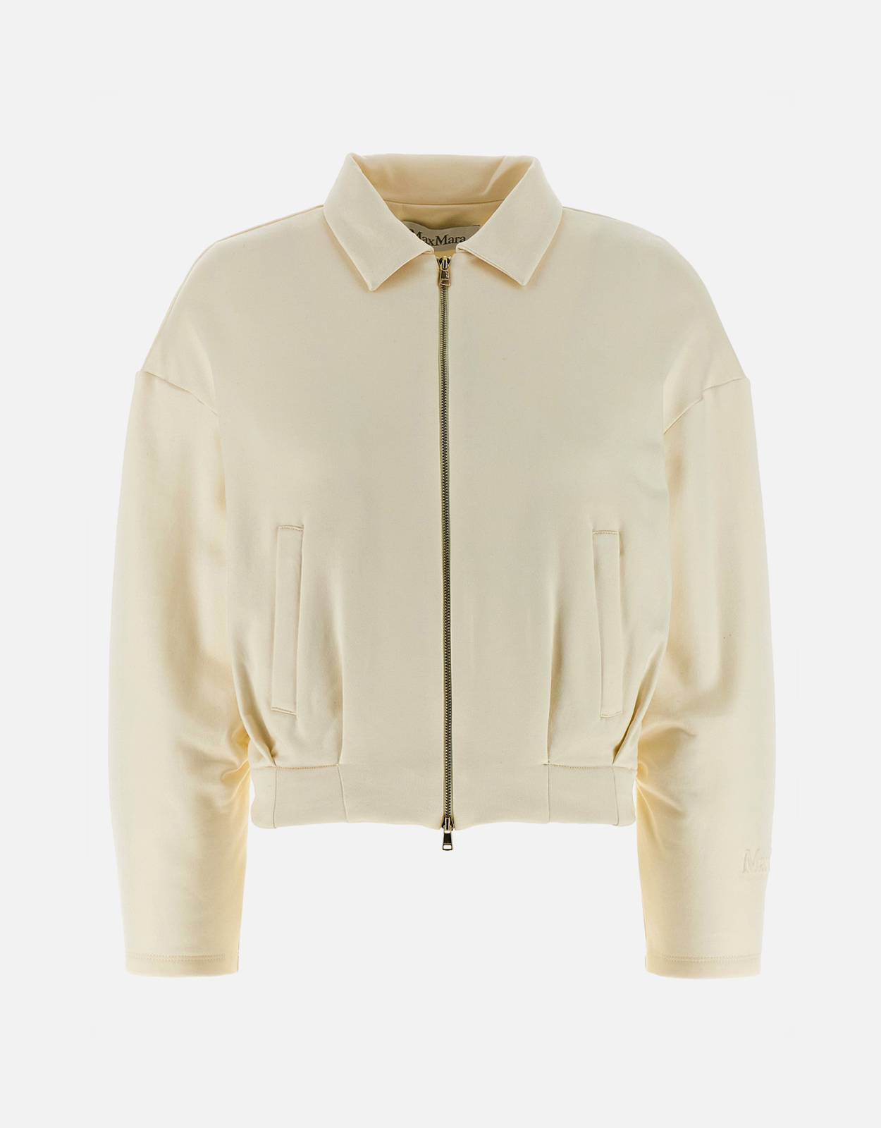 Max Mara Argenta Silk Cotton Cropped Sweatshirt (All New In