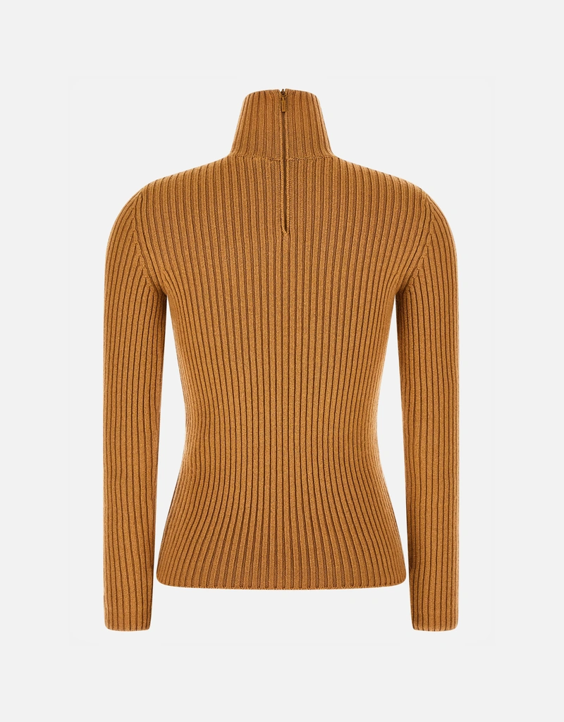Max Mara ウールとカシミヤリブ編みタートルネックセーター (すべての