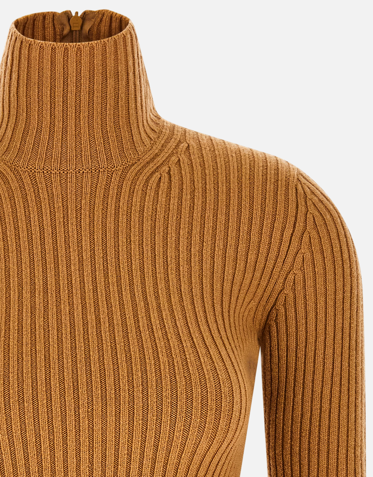 Max Mara ウールとカシミヤリブ編みタートルネックセーター (すべての