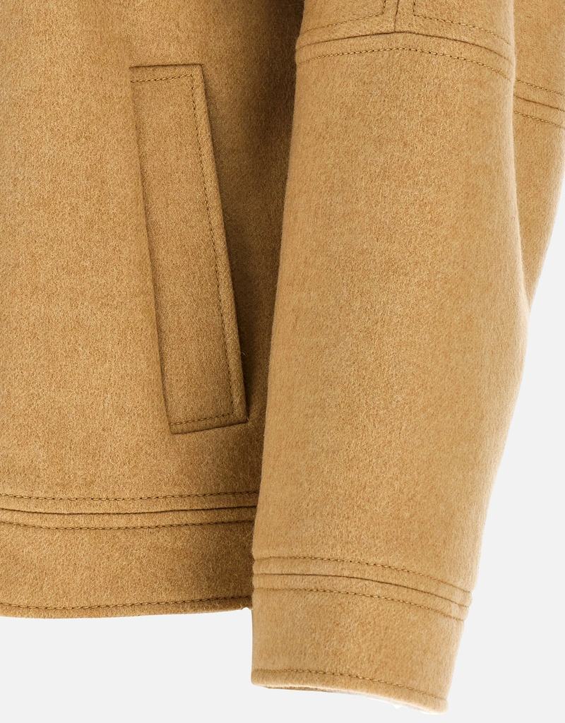 Max Mara カシミヤ キャメル ウール ボンバージャケット (すべての新品