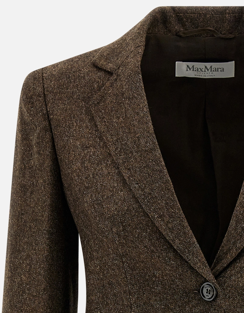 Max Mara ウールツイードシングルブレストジャケット (すべての新品