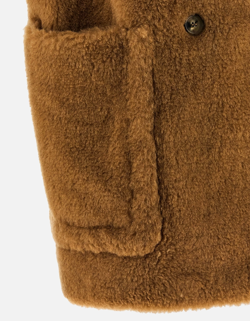 Max Mara Breda1234 キャメルウールシルクダブルブレストベスト Max Mara Breda1234 キャメルウールシルクダブルブレストベスト