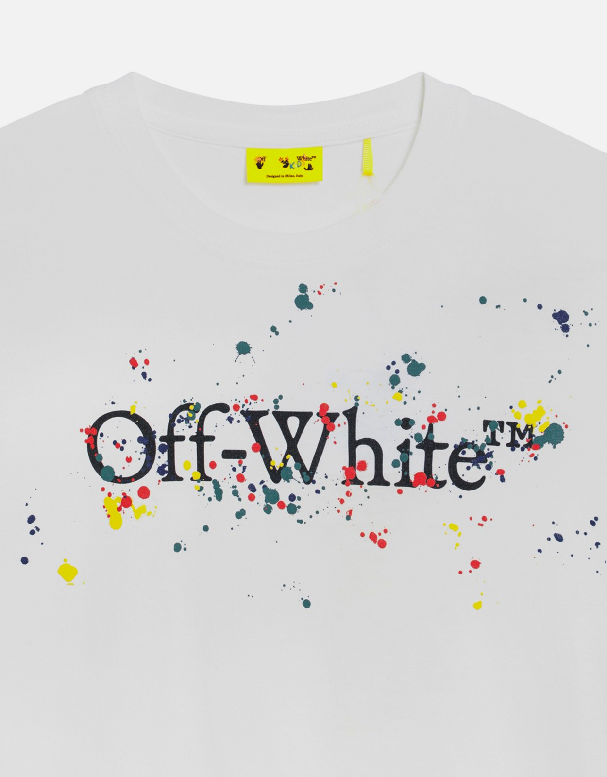 OFF-WHITE オフホワイト　キッズ　Tシャツ　サイズ10 Off-White Kids Big Bookish Splat ロゴTシャツ (男の子（4-16歳