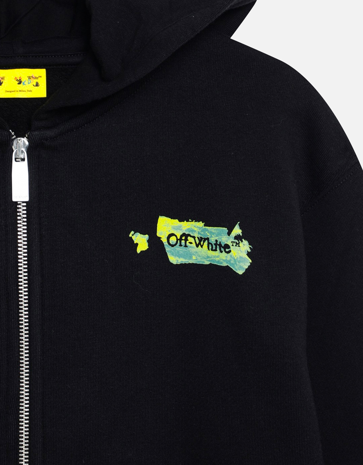 Off-White Kids キッズ アロー コットン ジップ フーディー (男の子（4