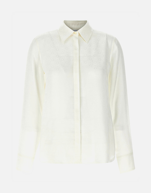 Salvatore Ferragamo モノグラム シルク シャツ () IFCHIC.COM