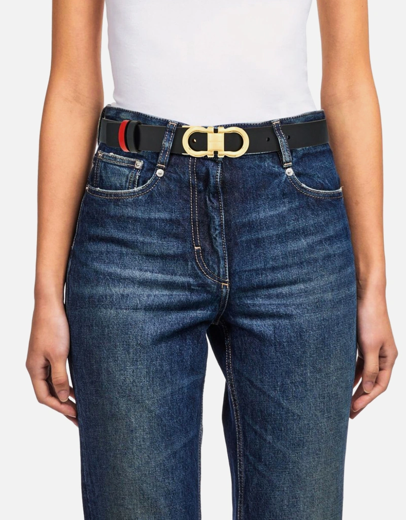 Salvatore Ferragamo リバーシブル調整可能なカーフレザーガンチーニ