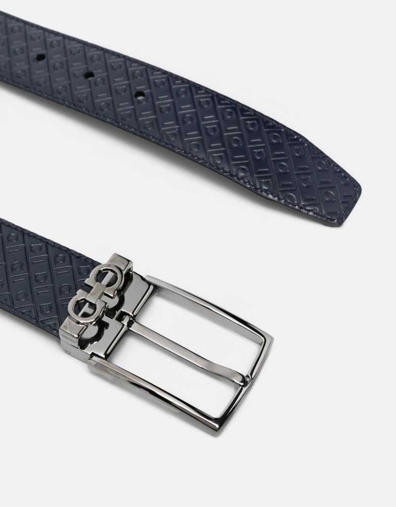 Salvatore Ferragamo メンズ リバーシブル調節可能なガンチーニ カーフ Salvatore Ferragamo メンズ リバーシブル調節可能なガンチーニ カーフ