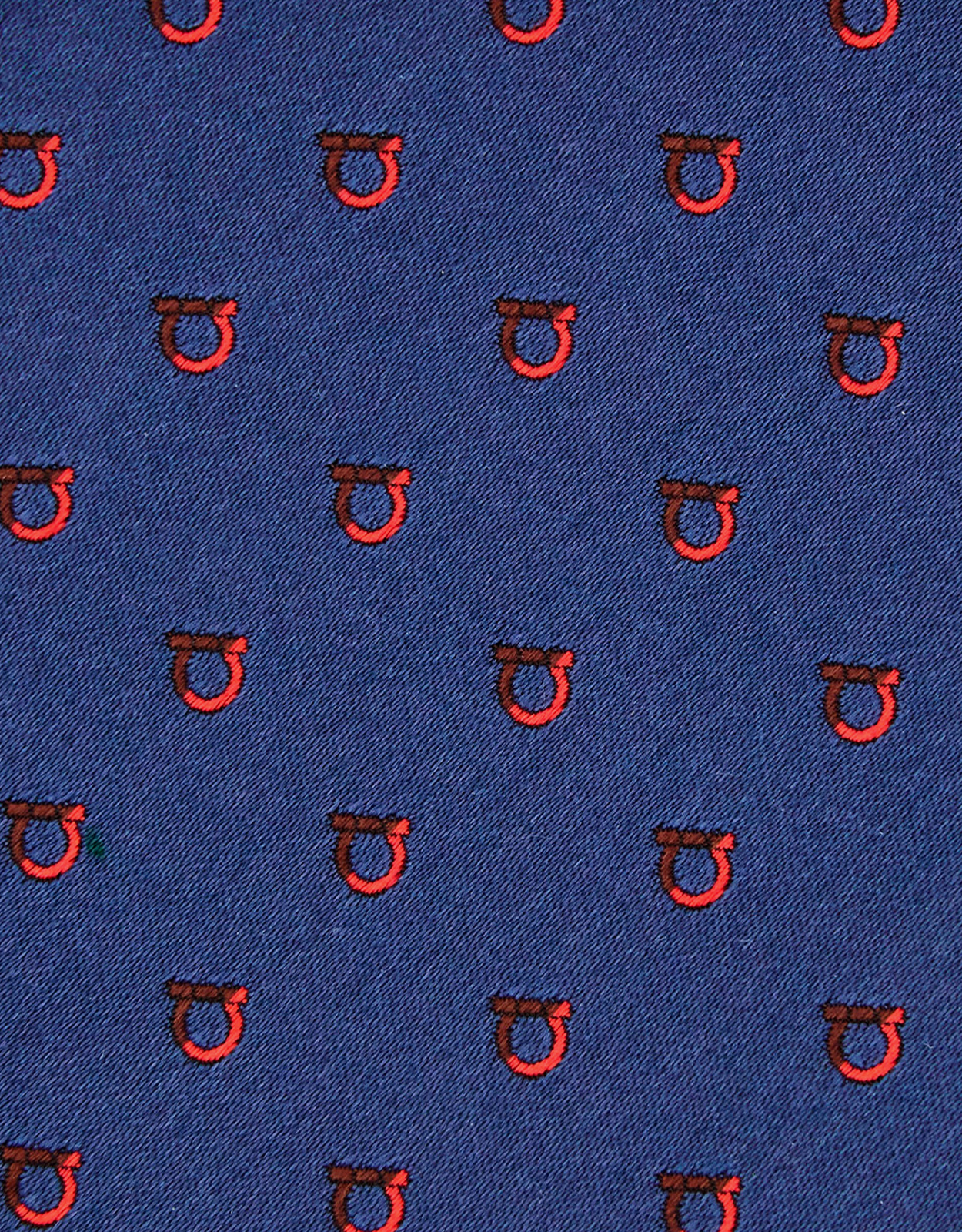 Salvatore Ferragamo メンズ ツートーン ガンチーニ ジャカード シルク