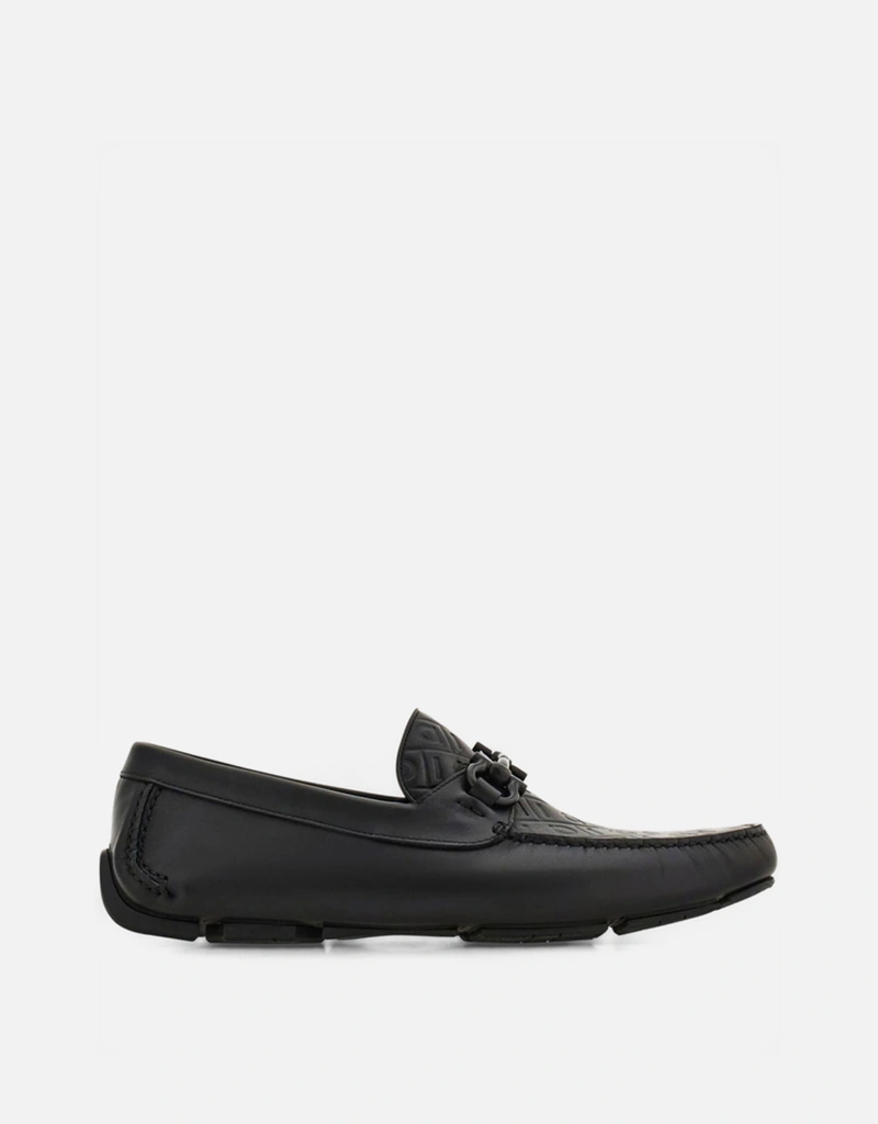 Salvatore Ferragamo メンズ 光沢カーフスキン ガンチーニ装飾付き