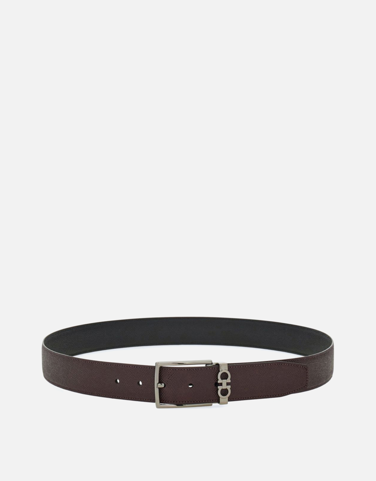 Salvatore Ferragamo メンズ グレインレザー ガンチーニモチーフ