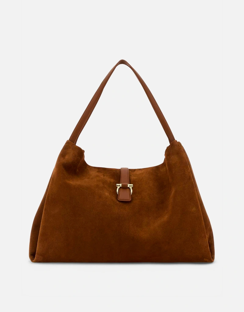 Salvatore Ferragamo スエードショッピングバッグ () IFCHIC.COM