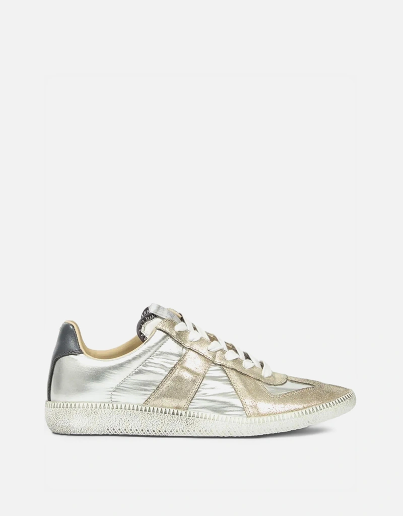 Maison Margiela Replica Iridescent Two-Tone Fabric And Leather