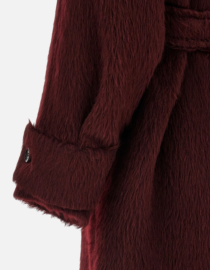 Max Mara ロングウールアルパカコート チェリー (すべての新品) IFCHIC.COM