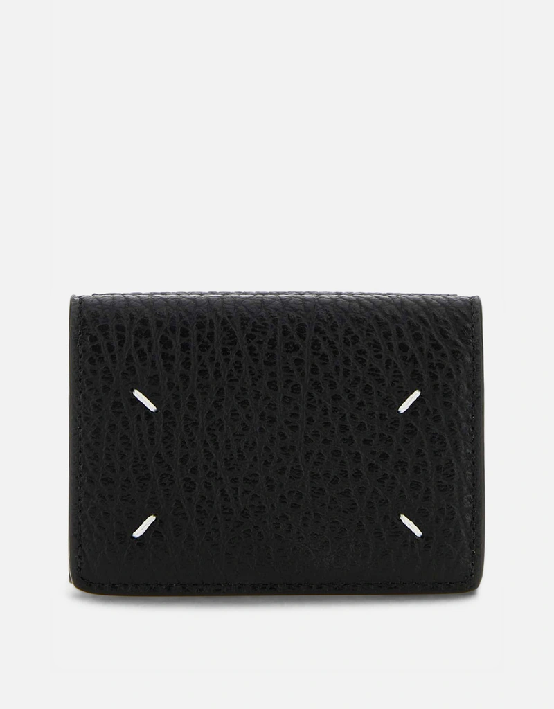 Maison Margiela フォーステッチズカーフスキンレザーウォレット
