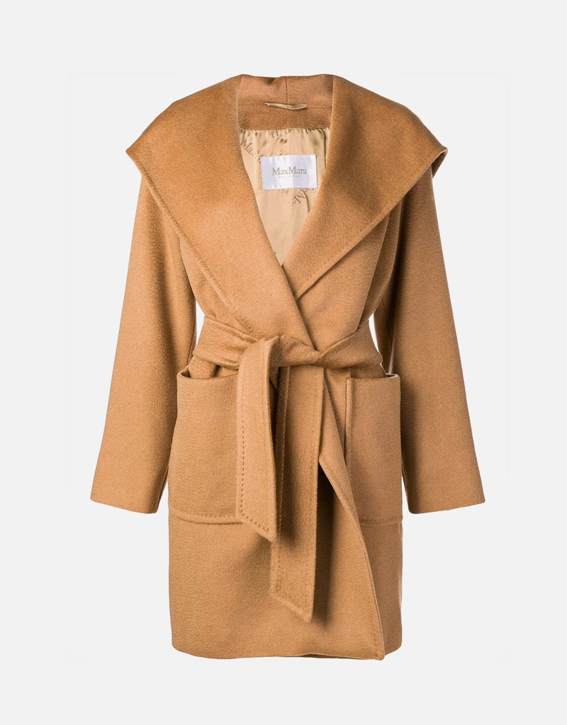 Max Mara リアルトフード付きベルトコート (すべての新品) IFCHIC.COM