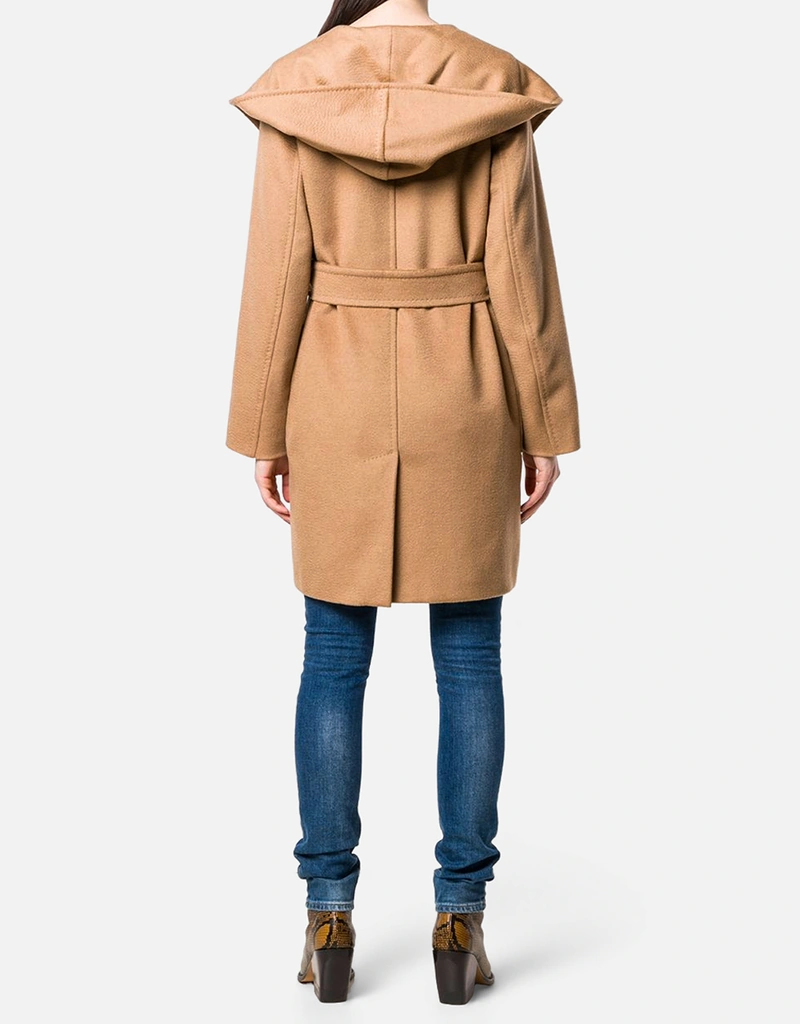 Max Mara リアルトフード付きベルトコート (すべての新品) IFCHIC.COM