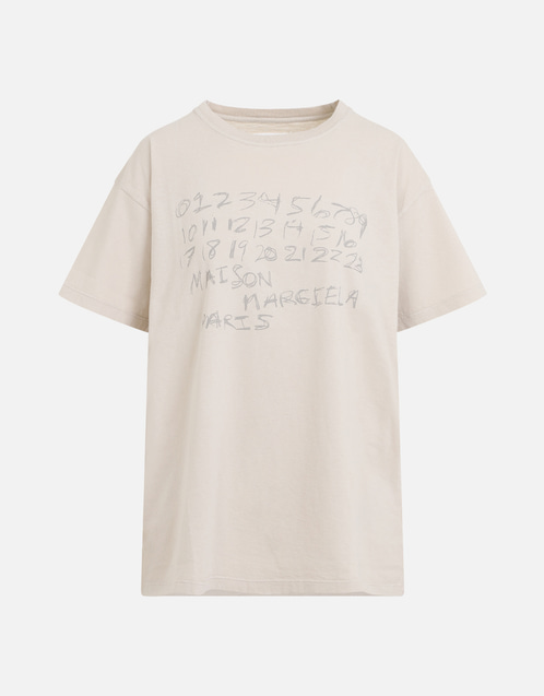 Maison Margiela Numerical Cotton T-Shirt (Tops) IFCHIC.COM