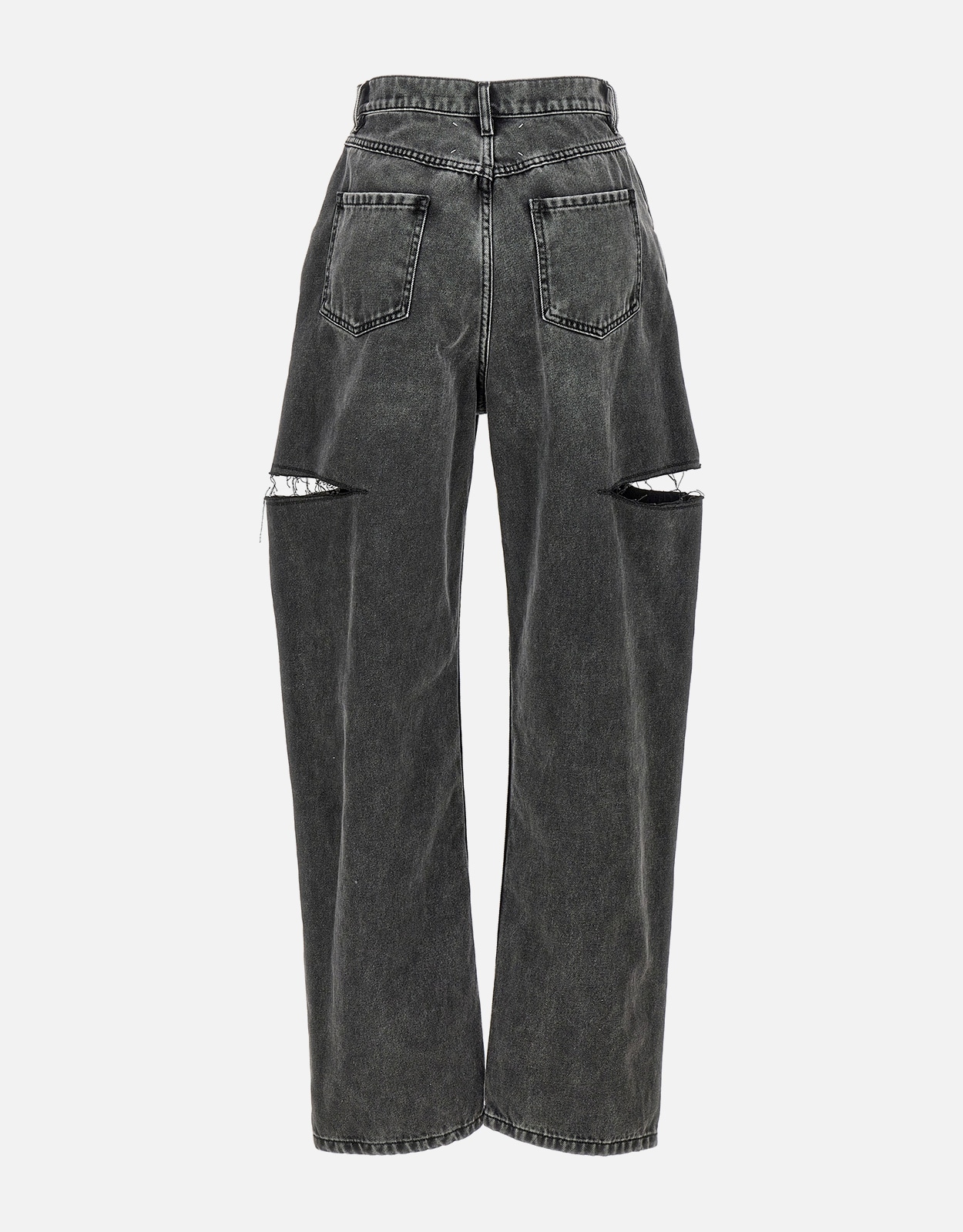 Maison Margiela コットンカットアウトハイライズストレートレッグ