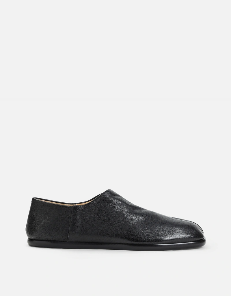 Maison Margiela 男士喀什米爾皮革Tabi分趾包頭便鞋(全部新品,鞋子