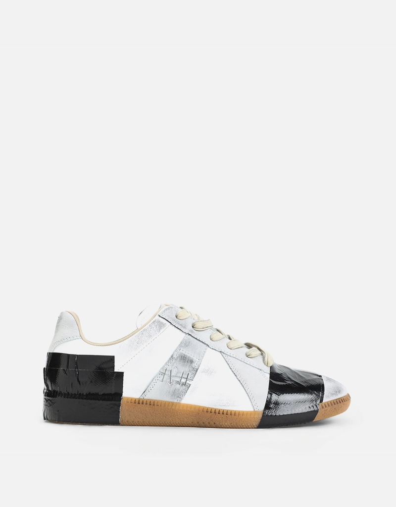 Maison Margiela メンズReplicaカーフレザースニーカー (すべての新品