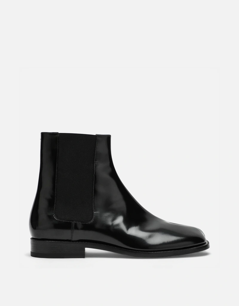 Maison Margiela Men's Tabi Calfskin Leather Chelsea Boots (Boots